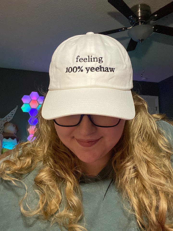 Feeling 100% Yeehaw Embroidered Baseball Cap product image (1)