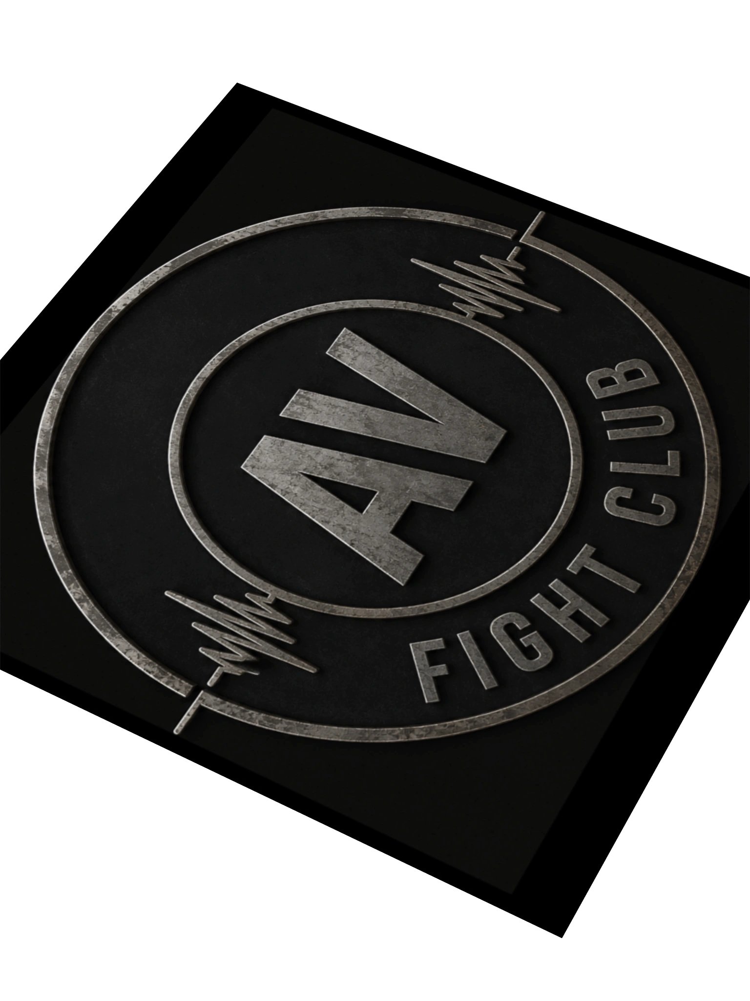 AV FIGHT CLUB LOGO STICKER (ROUND WAVE) product image (3)
