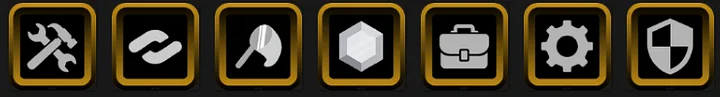 Black and Gold Role Icons product image (1)