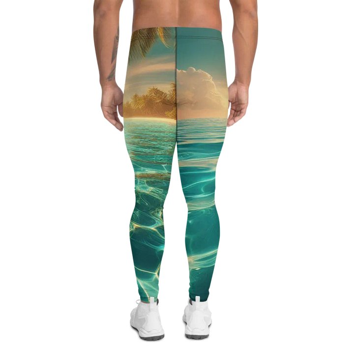 Tropical Paradise Men's Leggings | AI Design product image (2)