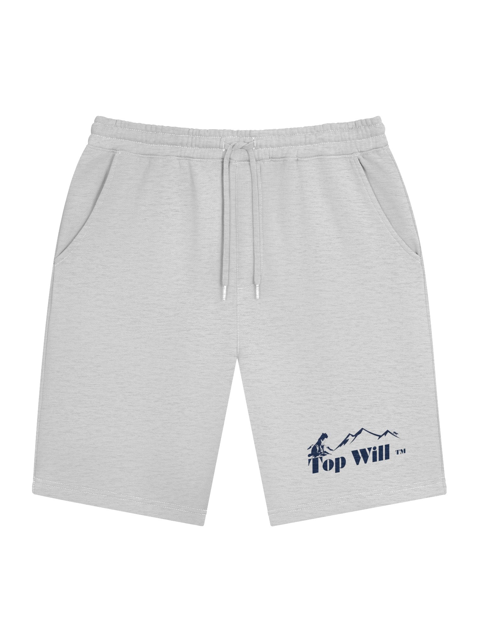 Top Will ™ Mens Grey and Navy Blue Fleece Shorts product image (1)