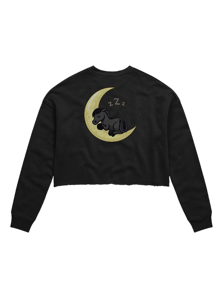 Sleepy Moon Women's Fleece Crop Sweatshirt product image (2)