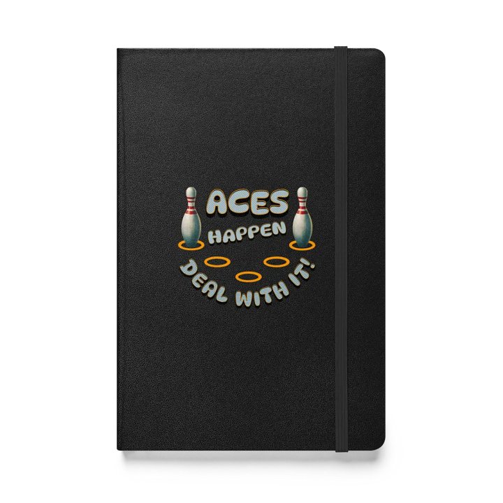 Aces Happen Deal With It Power Hardcover Journal product image (1)