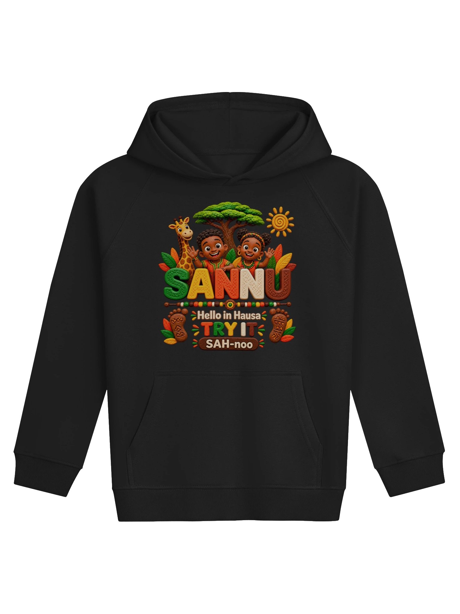 Lil Ubuntu Kids Safari — SANNU Hausa Kids Hoodie product image (1)