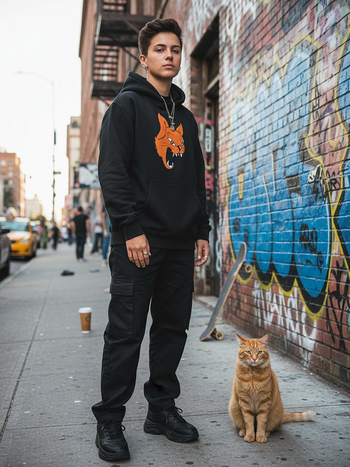 Fury Cat Logo Hoodie Black product image (2)
