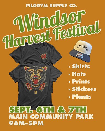 We’ll be at @windsorharvestfest this Sunday and Monday. Come say hi!