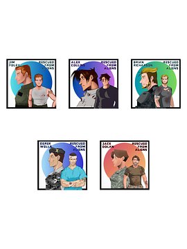 RFA character sticker bundle