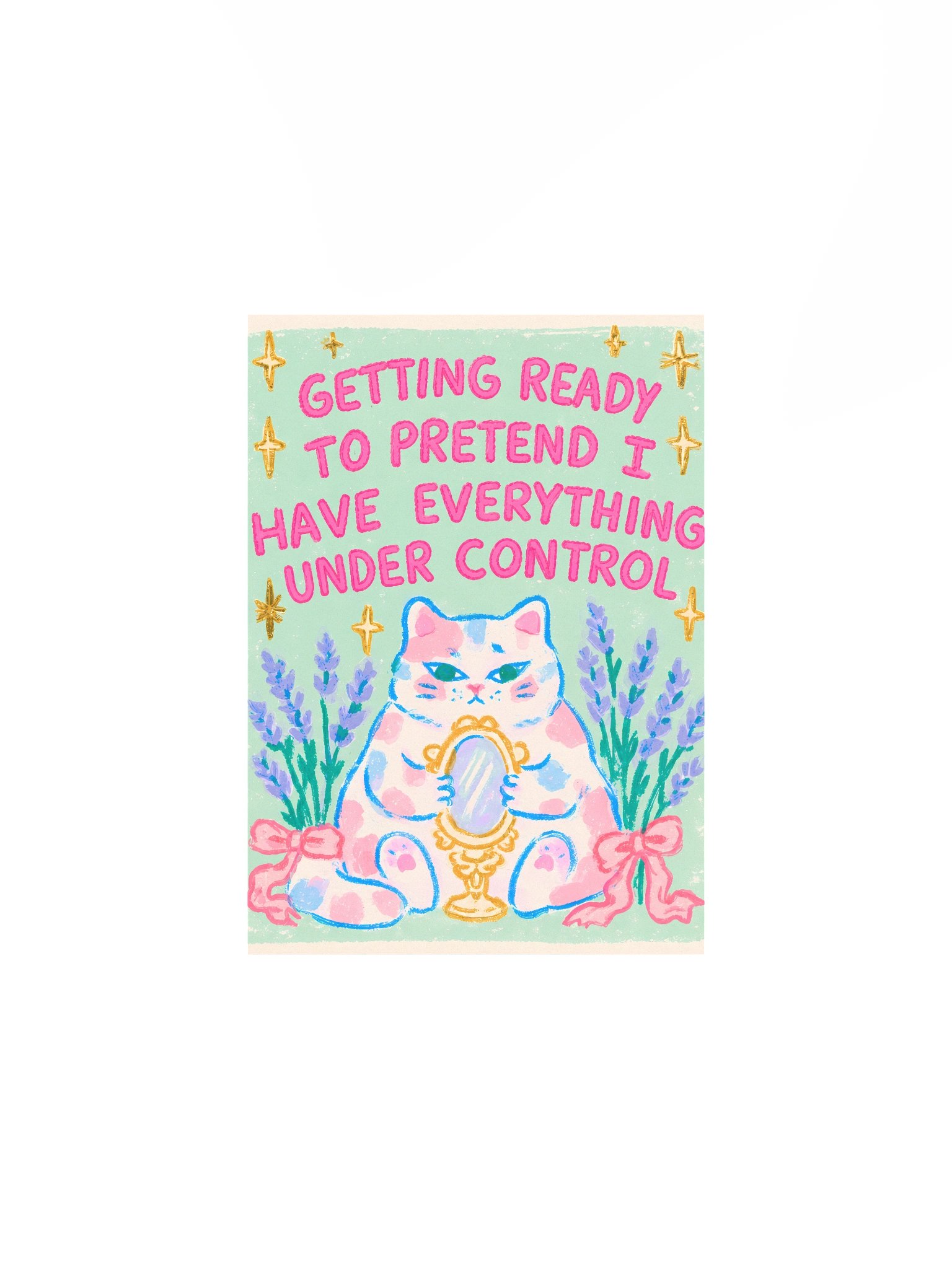 Pretend I’ve Got It Together Cat Poster product image (3)