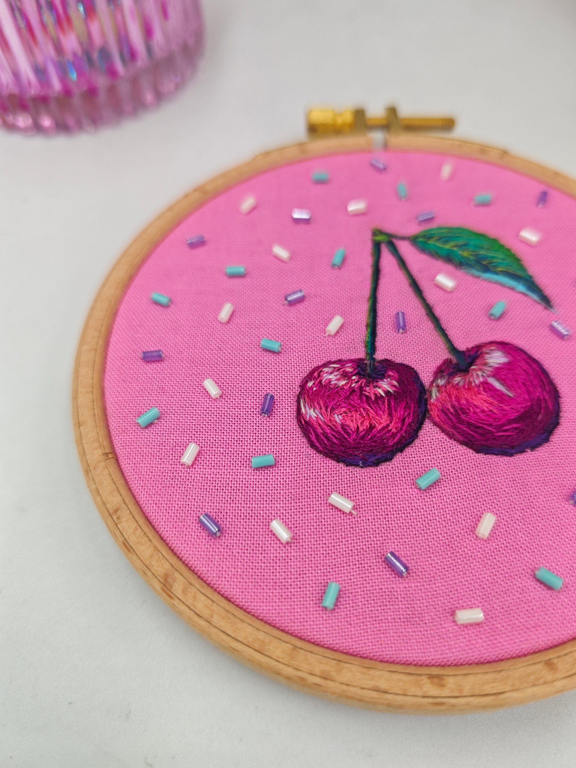 Thread Painted Cherries product image (3)