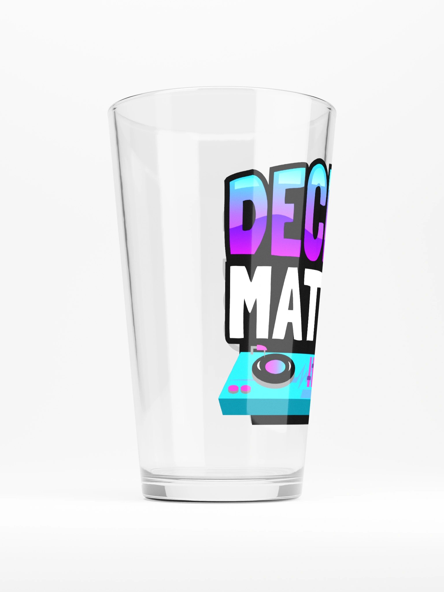DECK SIZE MATTERS PINT GLASS product image (2)