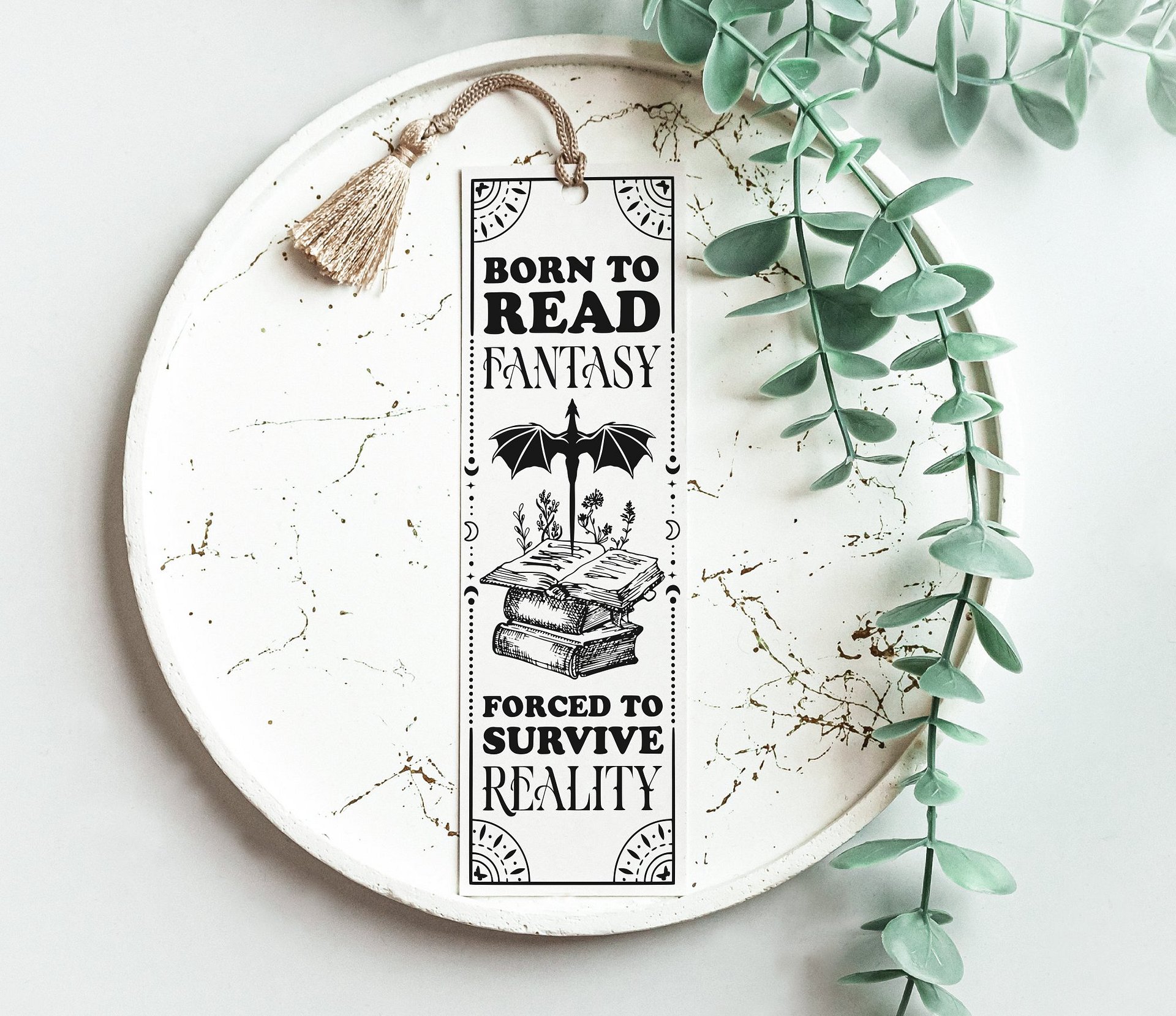 Book Dragon Smut Book Reader Fantasy Romance Lover Bookmark SVG, Book Trope Tarot Romantasy Laser Cut File DIY Gift for Sister, Best Friend product image (5)