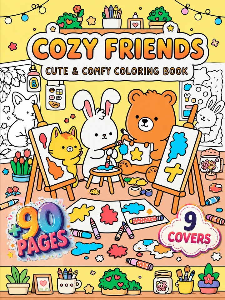 Cozy Friends Coloring Book_FW1 product image (1)