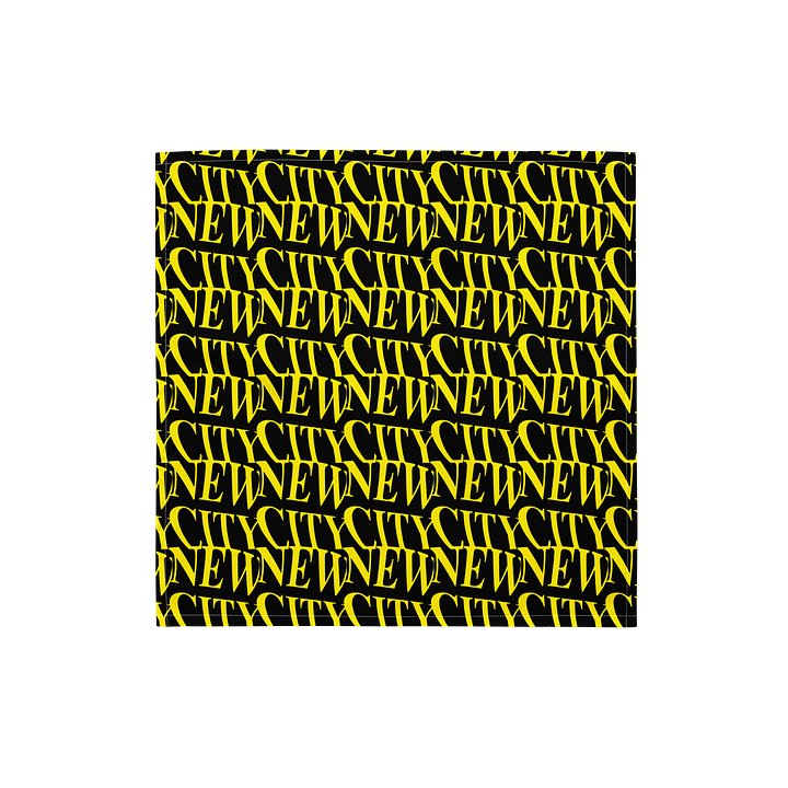 NEW CITY Black n Yellow Bandana product image (1)