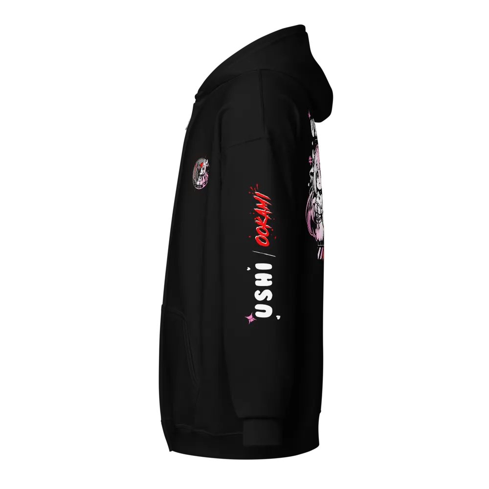 Adorably Macabre Couple Zip-up Hoodie product image (3)