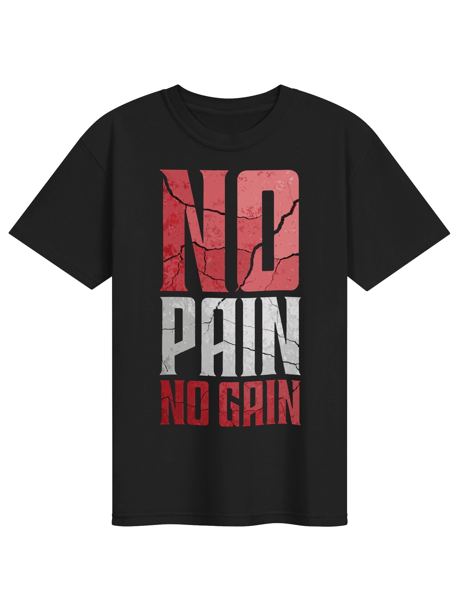 No Pain No Gain Gym T-Shirt – Motivational Workout Tee for Men product image (1)