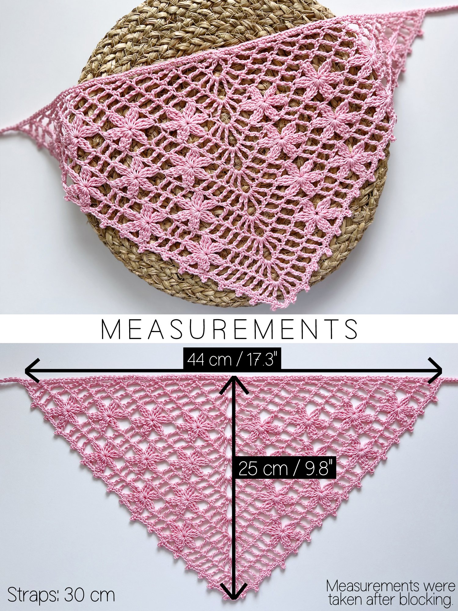Crochet Pattern: Floral Mesh Bandana product image (3)