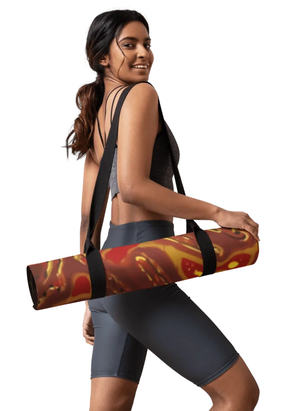 Japanese Fiery Abstract Yoga Mat product image (3)