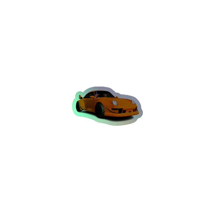 Patriotic Porsche Holographic Sticker Set product image (1)