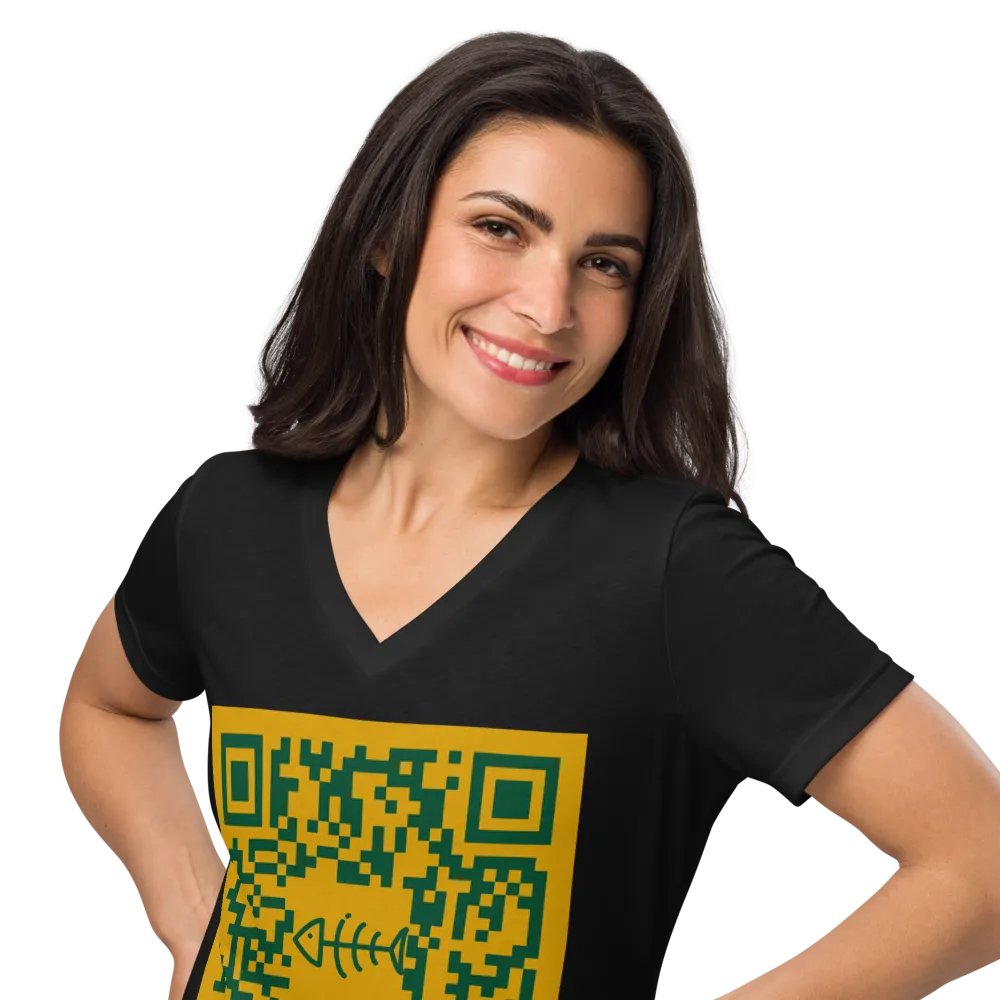 F*Seattle QR code Women's V neck product image (28)