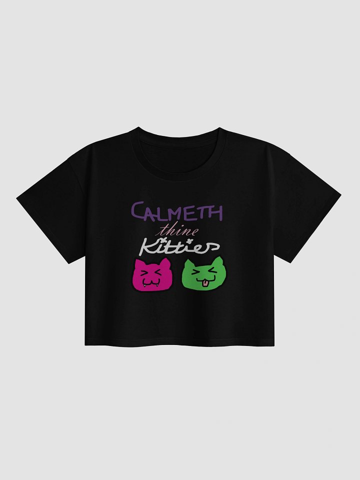 Calmeth thine kitties cropped tee product image (3)