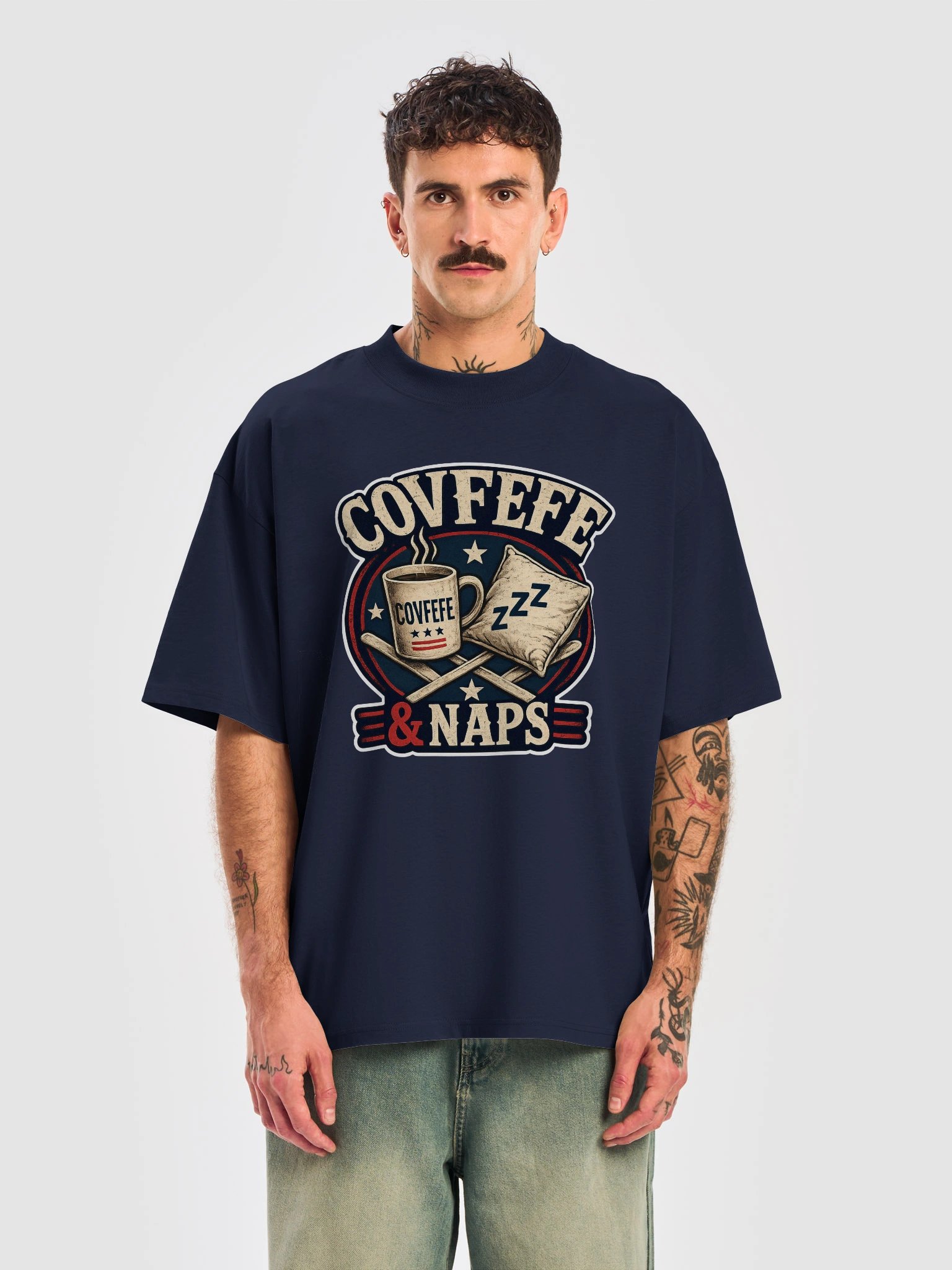 COVFEFE & NAPS – Organic Oversized T-Shirt product image (29)