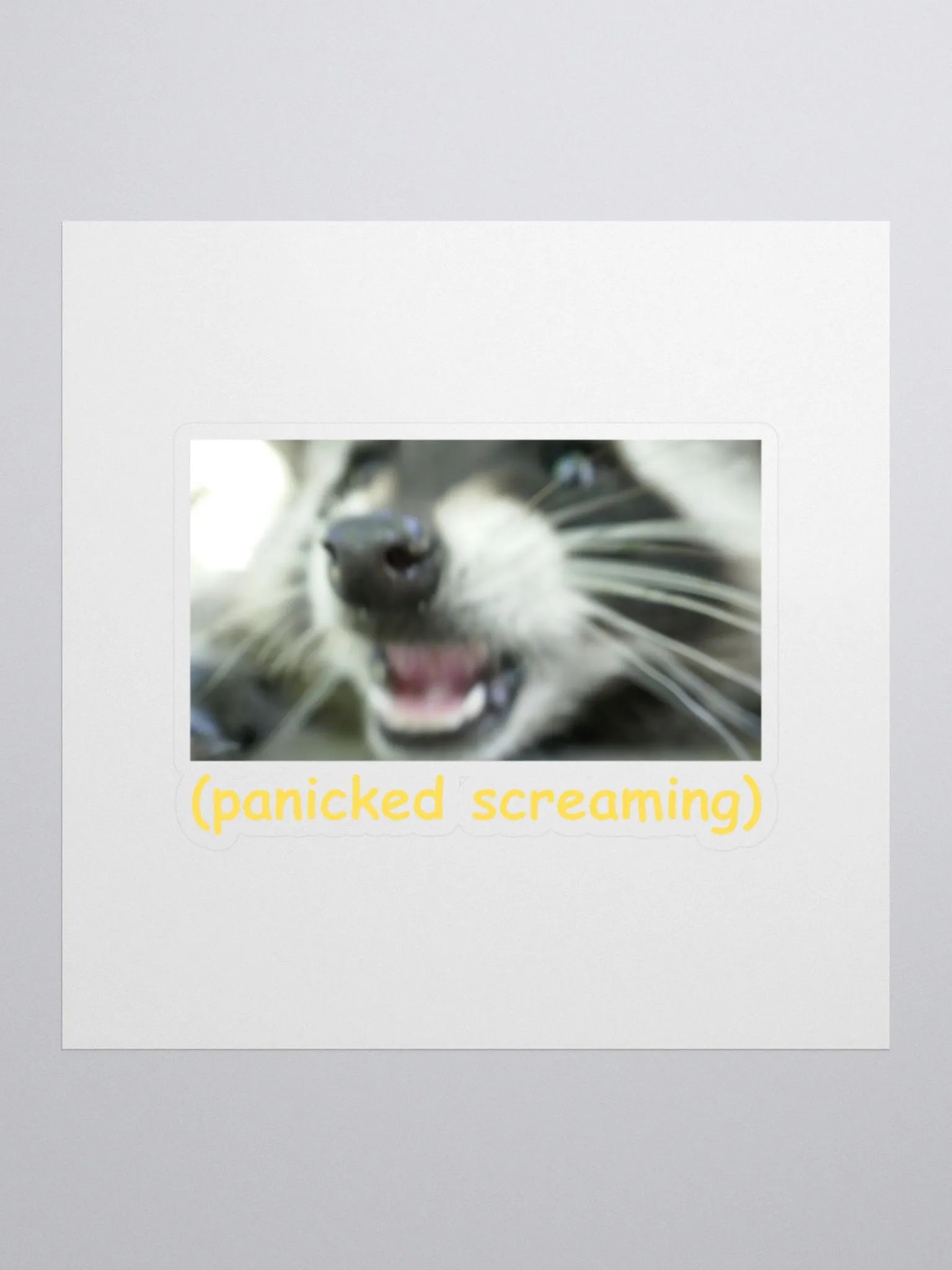 Panicked Screaming Sticker product image (1)
