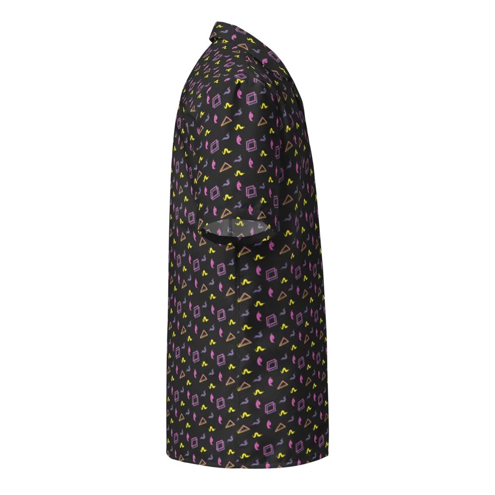 Oh Worm black pattern button down shirt product image (5)