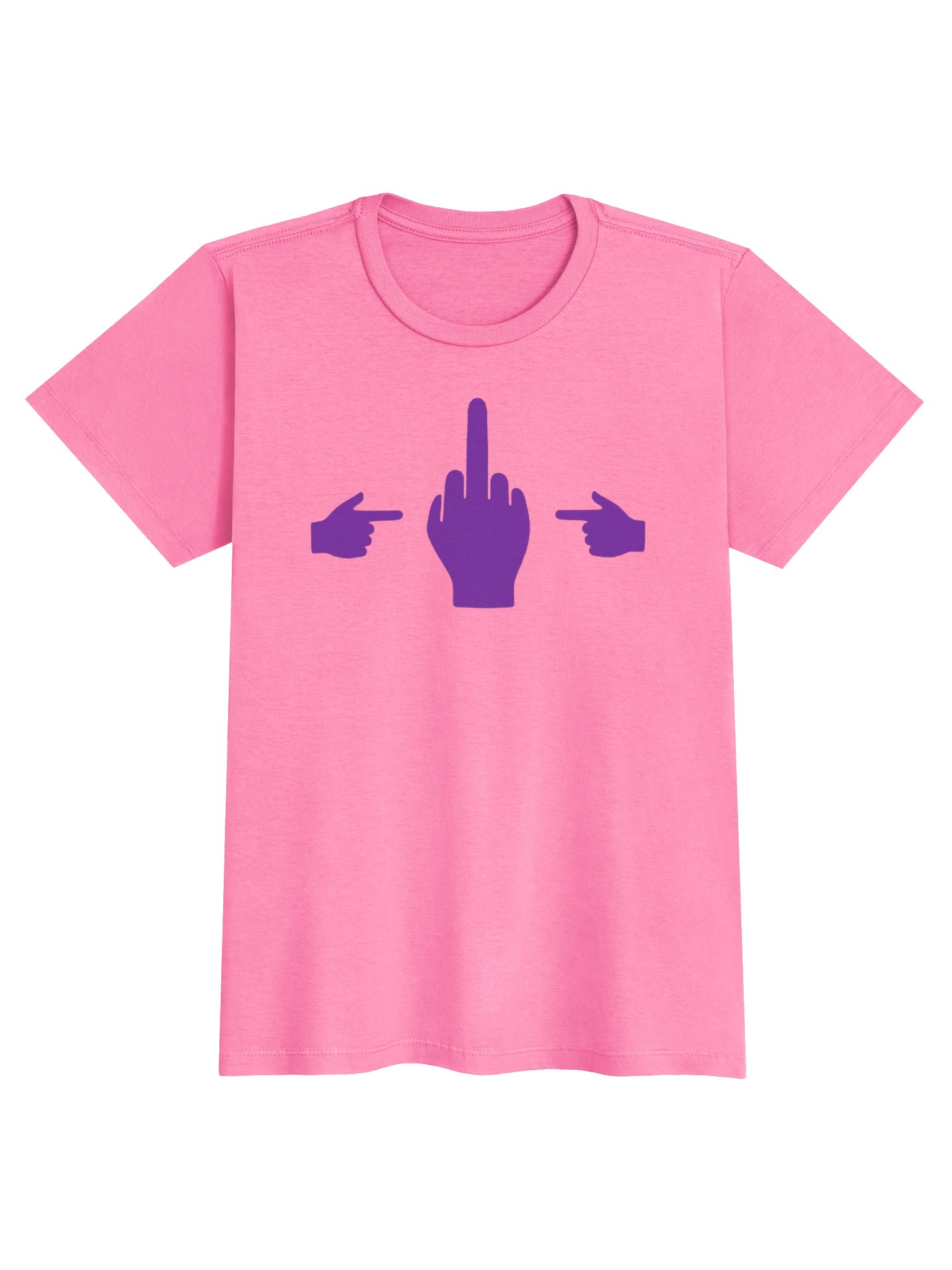 No Middle Finger Point ShopCo Purple Gildan Women's Tee product image (1)