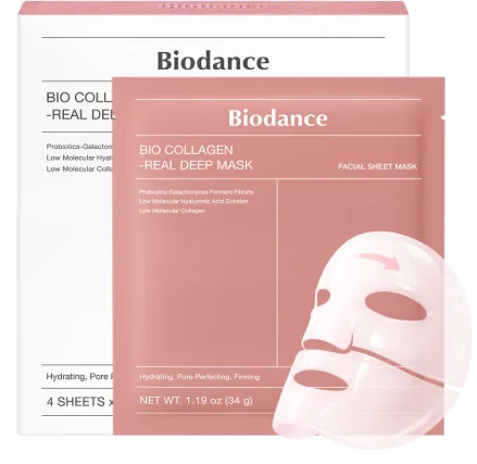 BIODANCE Bio-Collagen Real Deep Mask, Hydrating Overnight Hydrogel Face Mask, Pore Minimizing, Elasticity, Plumping, Travel Essentials & Self Care Gifts for Women, Korean Skin Care product image (1)