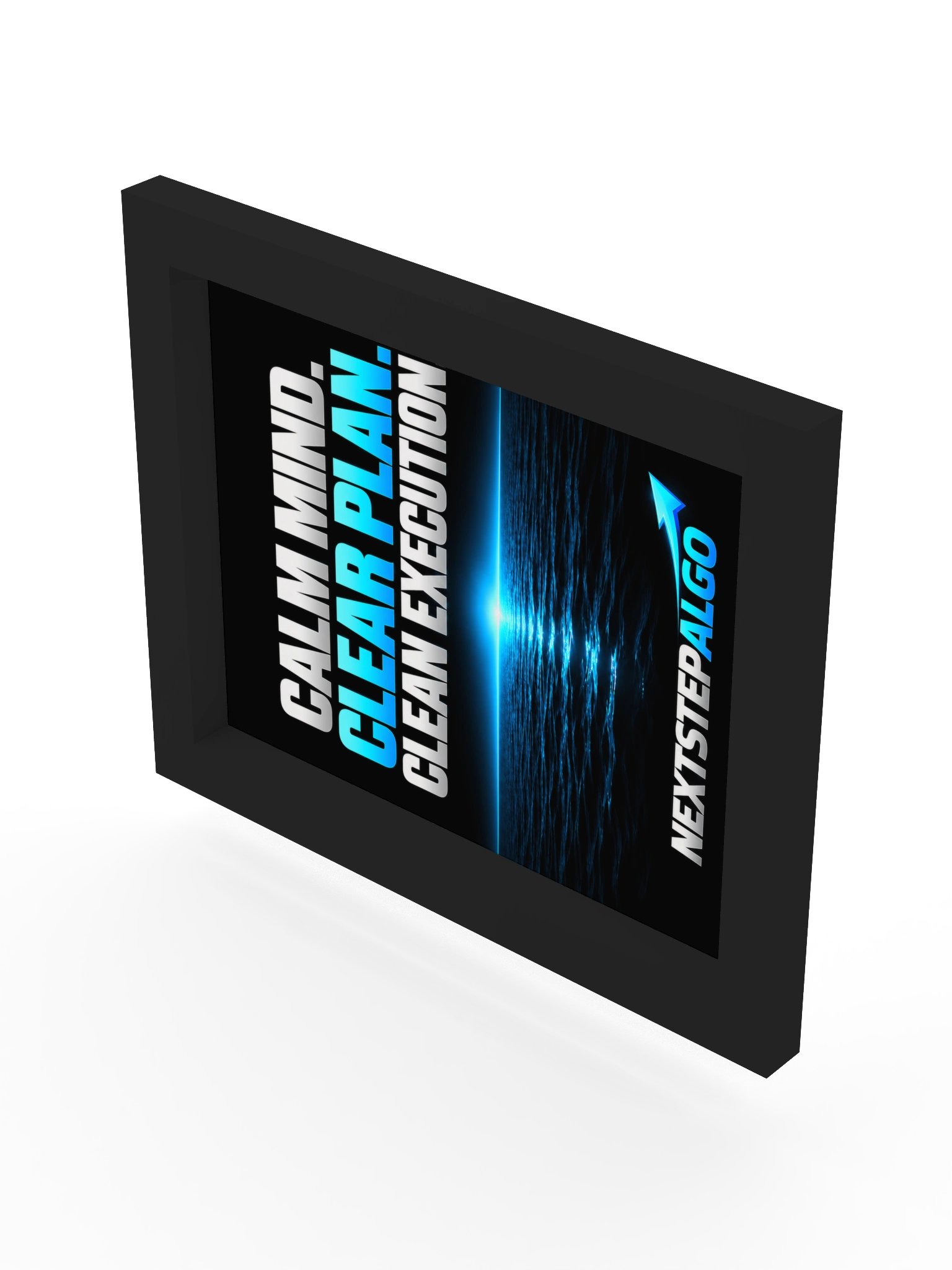 Calm Mind. Clear Plan. Clean Execution. | Framed Trading Wall Art product image (43)