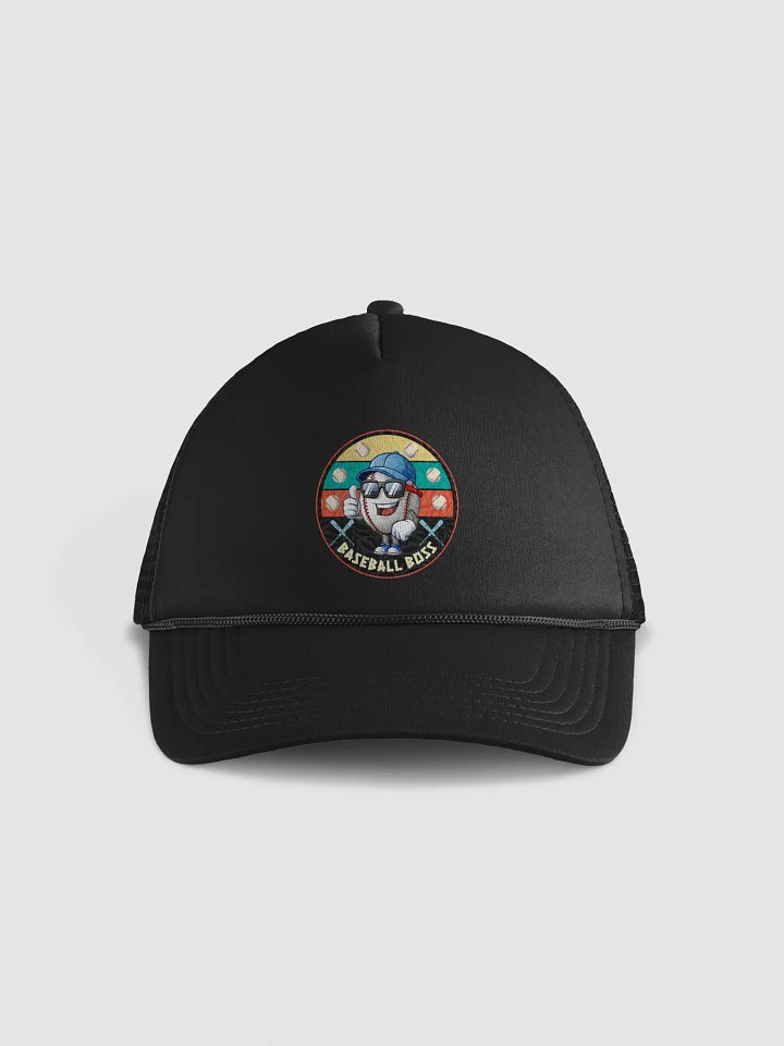 Baseball Boss Badge Trucker Hat product image (1)