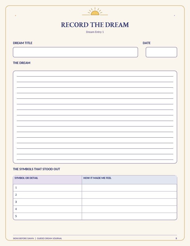 Finding Your Personal Dream Language | Guided Dream Journal for Dream Interpretation product image (3)