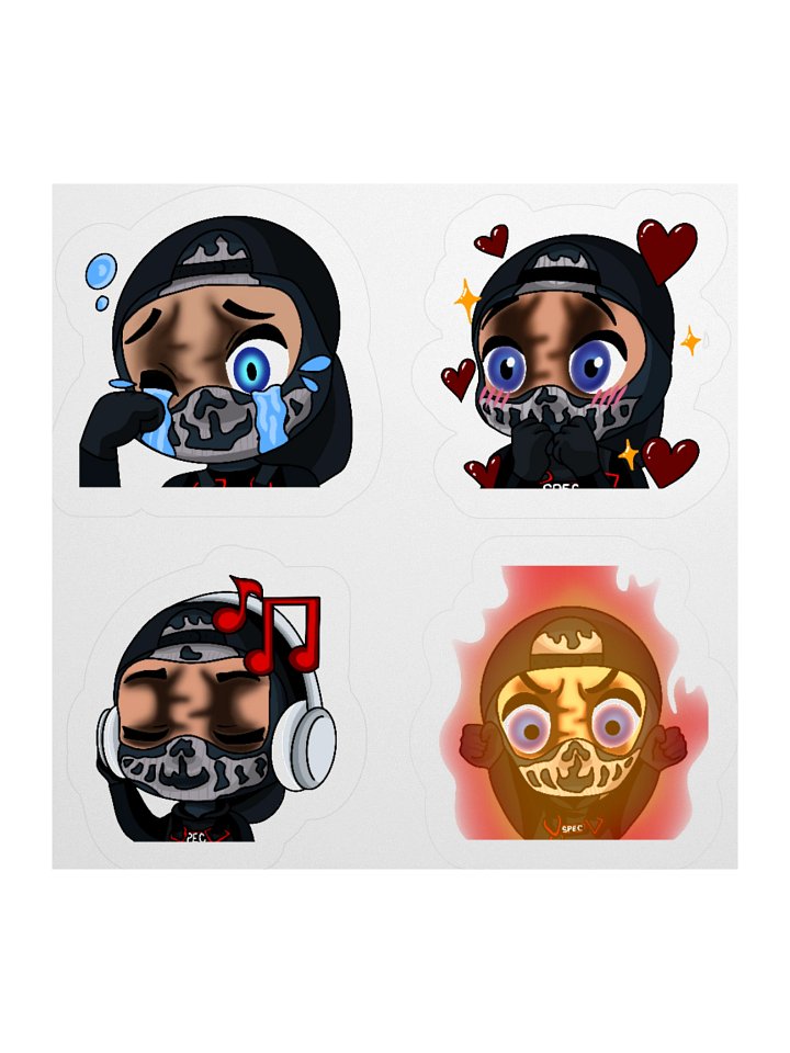Spec Chibi Emoji Sticker Pack product image (2)
