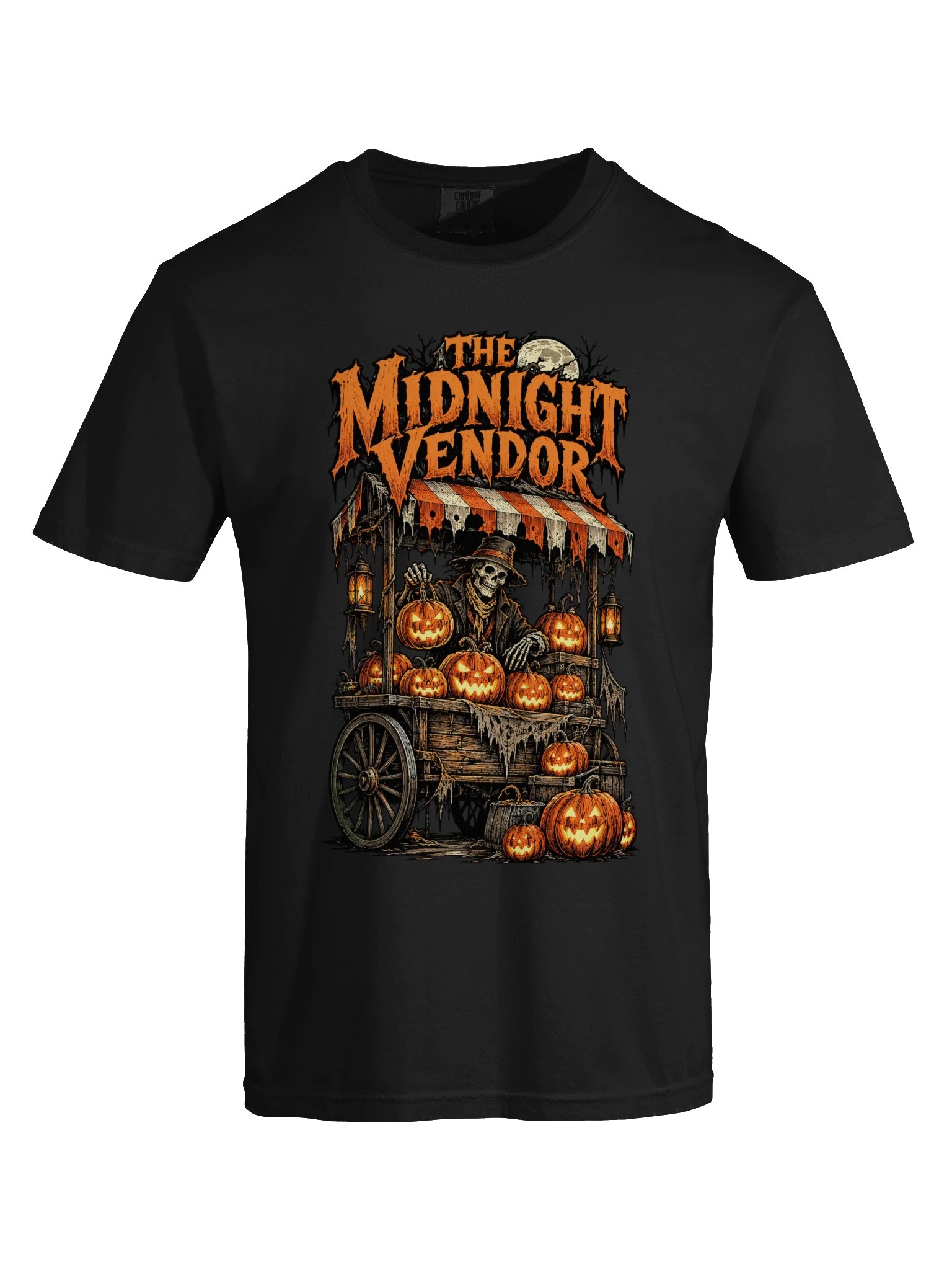 The Midnight Vendor — Halloween Skeleton Pumpkin T-Shirt product image (9)