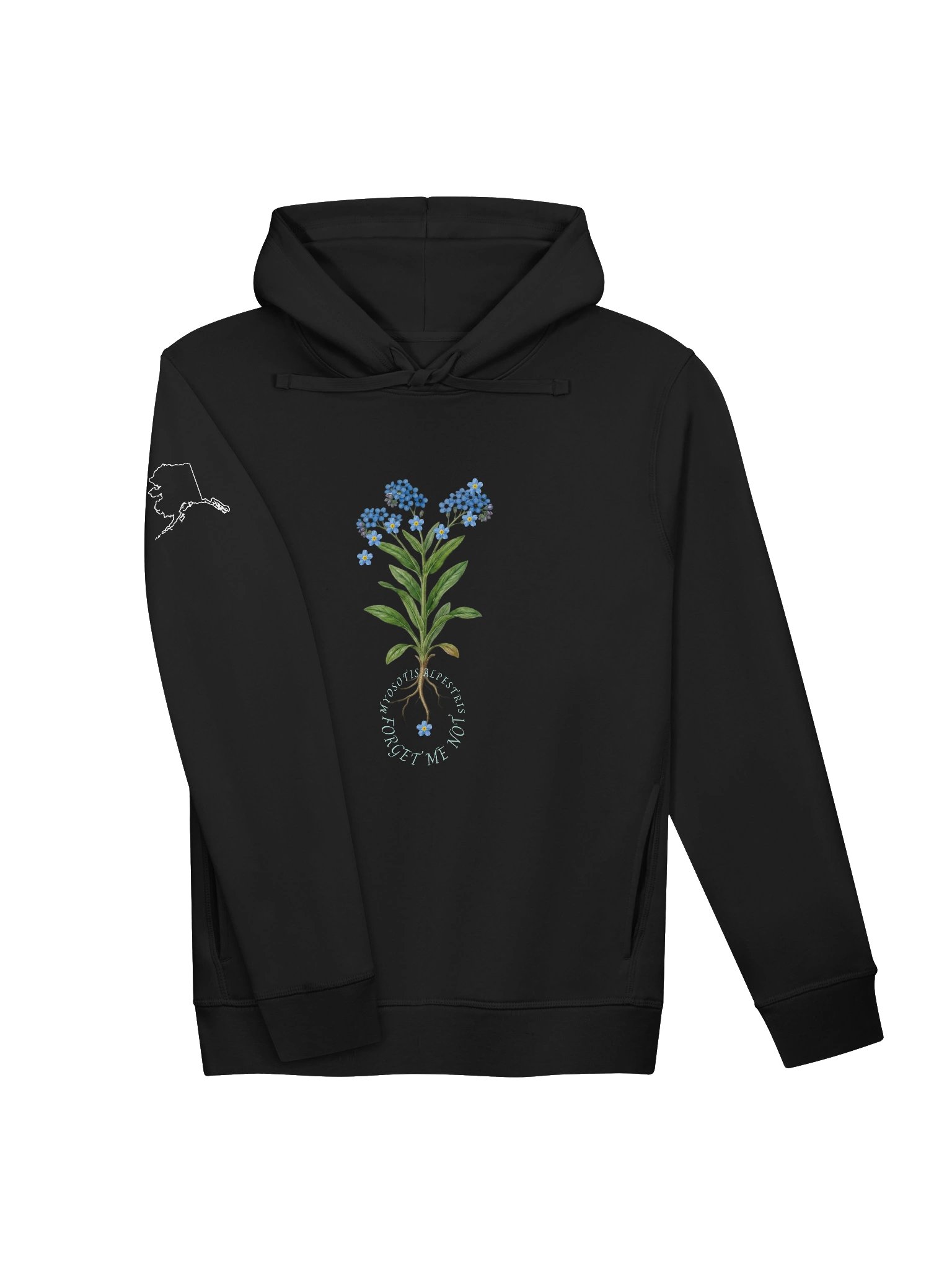 DELUXE FORGET-ME-NOT SIDE POCKET HOODY product image (6)