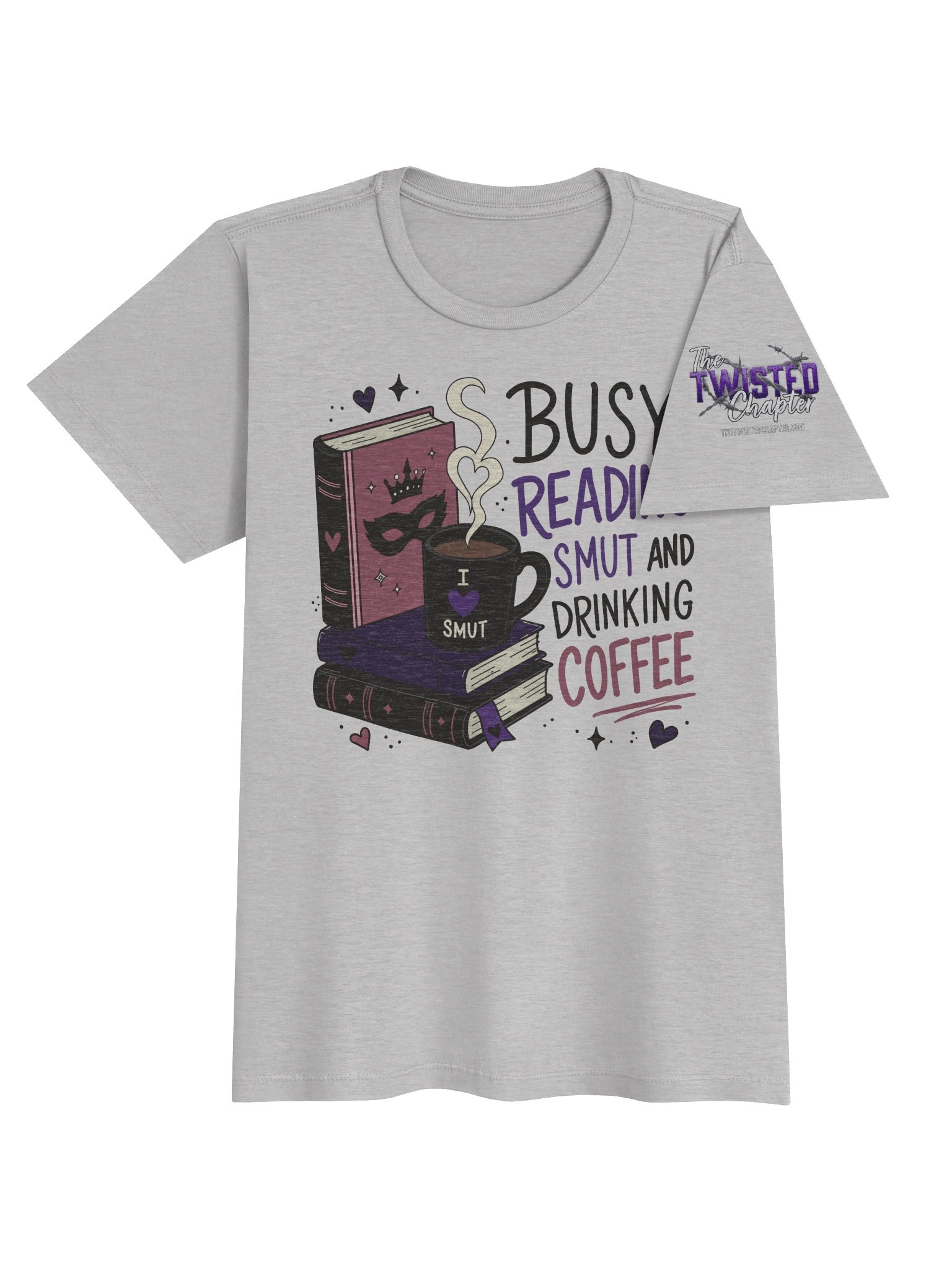 Busy Reading Smut and Drinking Coffee (Women's Soft Touch Tee) product image (4)