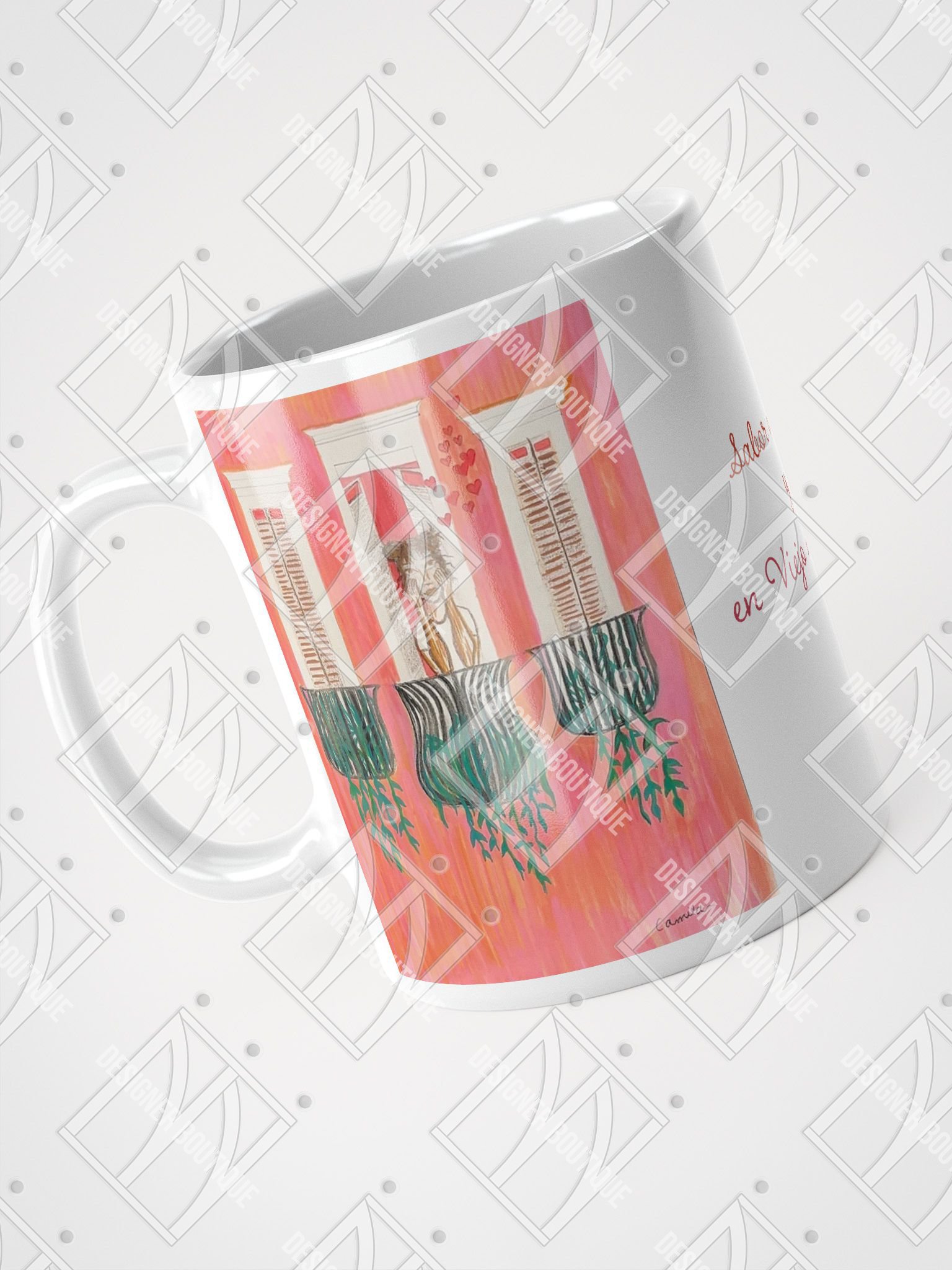 NN Designer Boutique x Camila Arraiza: Taza (Castaña) – Sabor a Amor y Café en el Viejo San Juan product image (5)