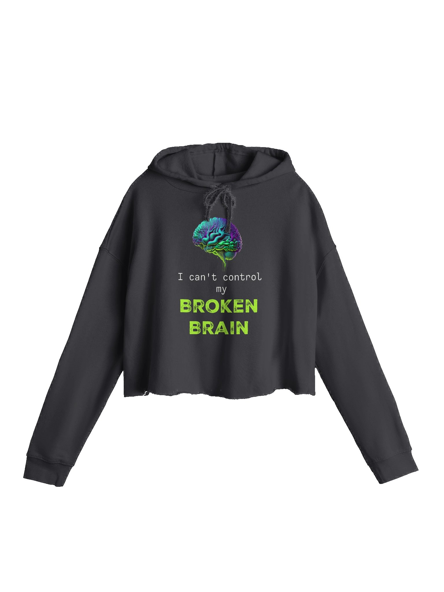 Broken Brain Cropped Hoodie product image (1)