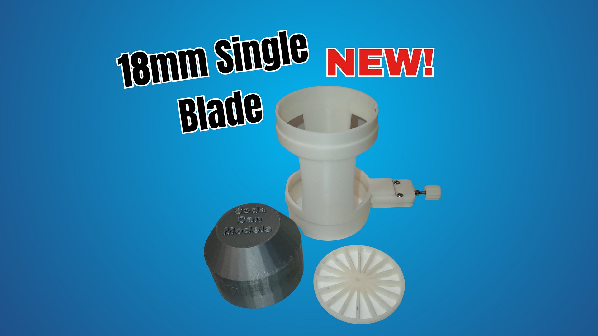 3D Printed Single Blade Soda Can Slicer (18mm blade) - 12oz Aluminum Can Cutting Tool for DIY Metal projects product image (1)