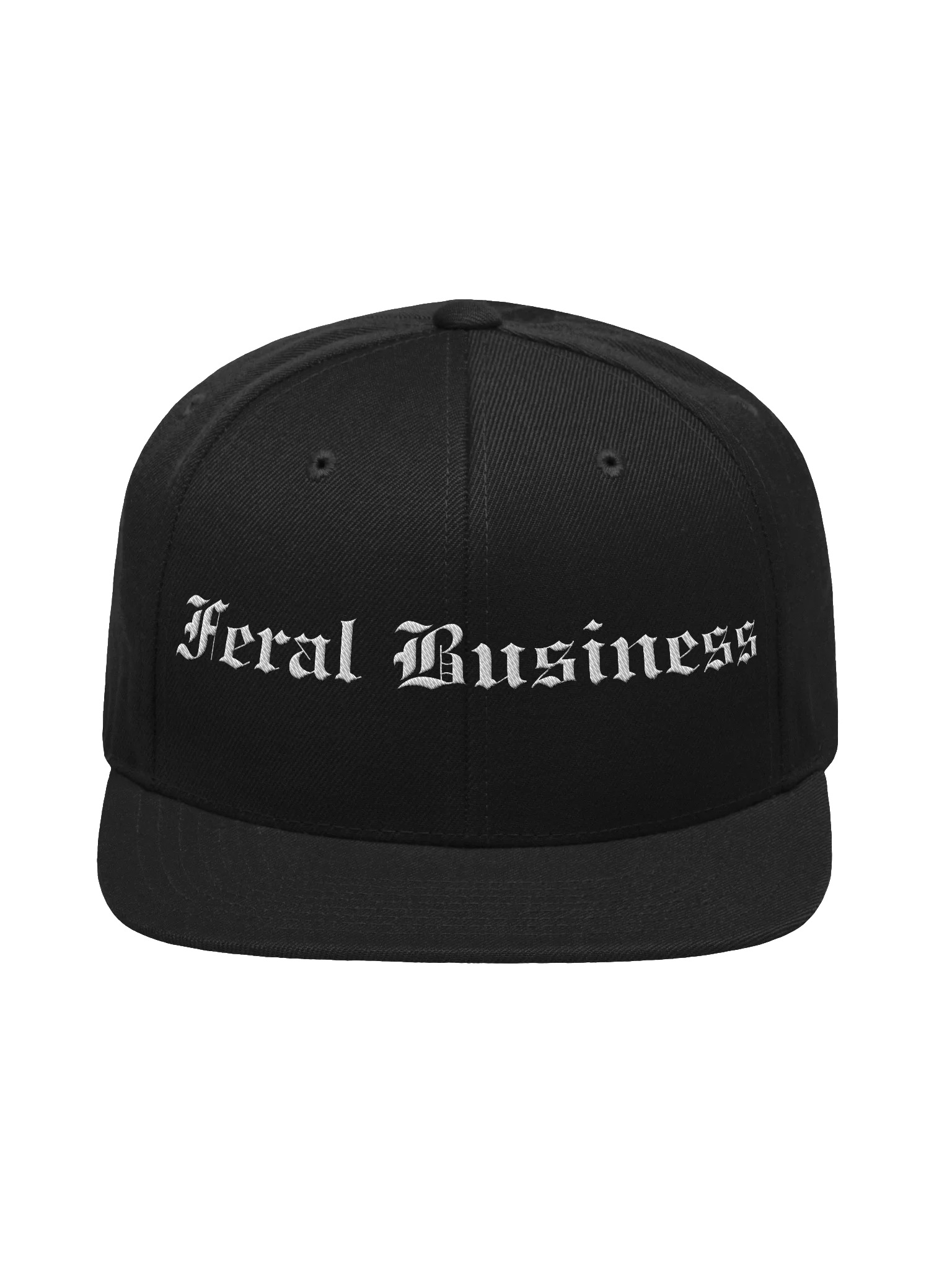 Feral Business OE Logo White - Snap Back