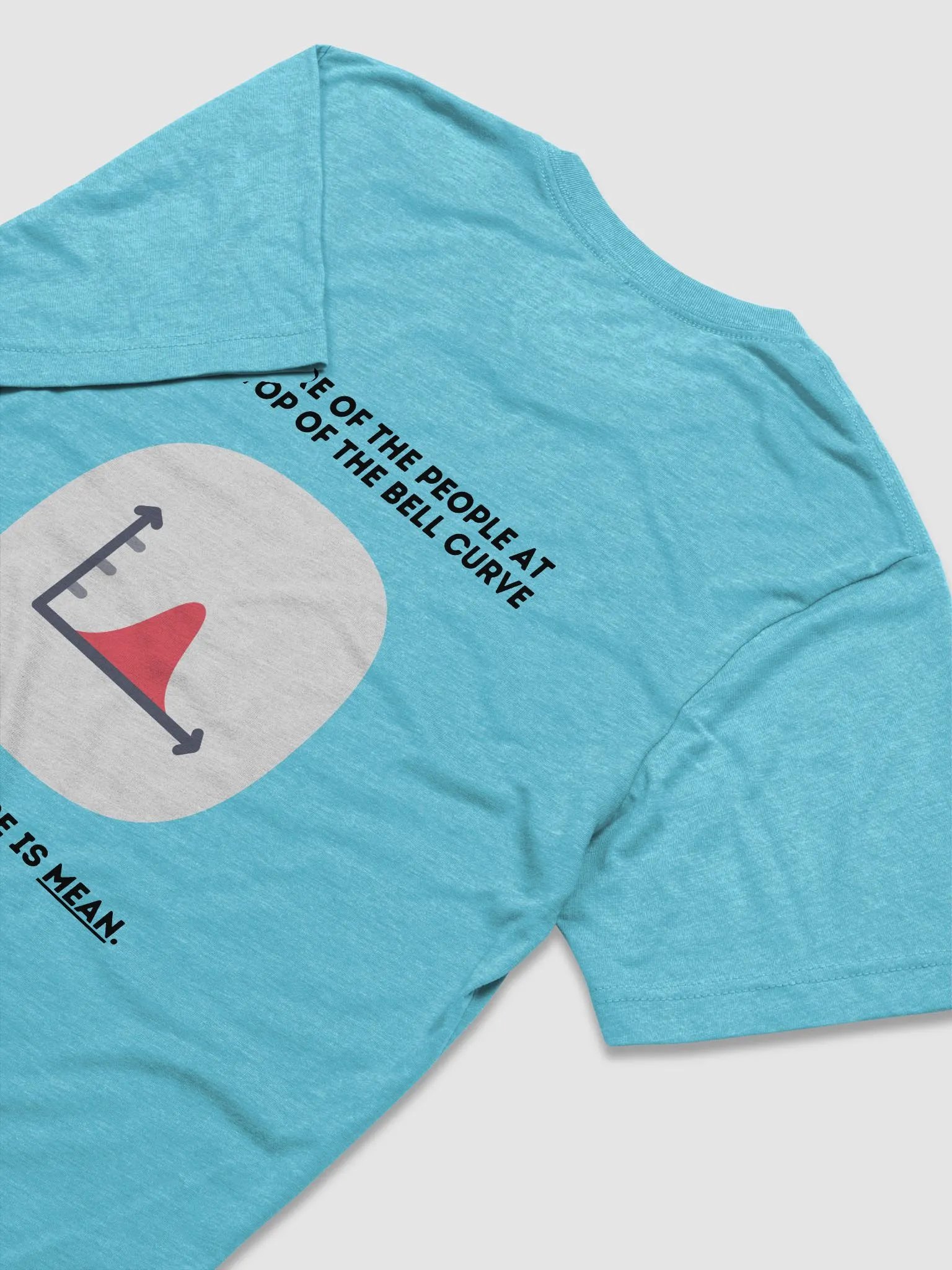Beware of the people at the top of the bell curve (Triblend Short Sleeve) product image (25)
