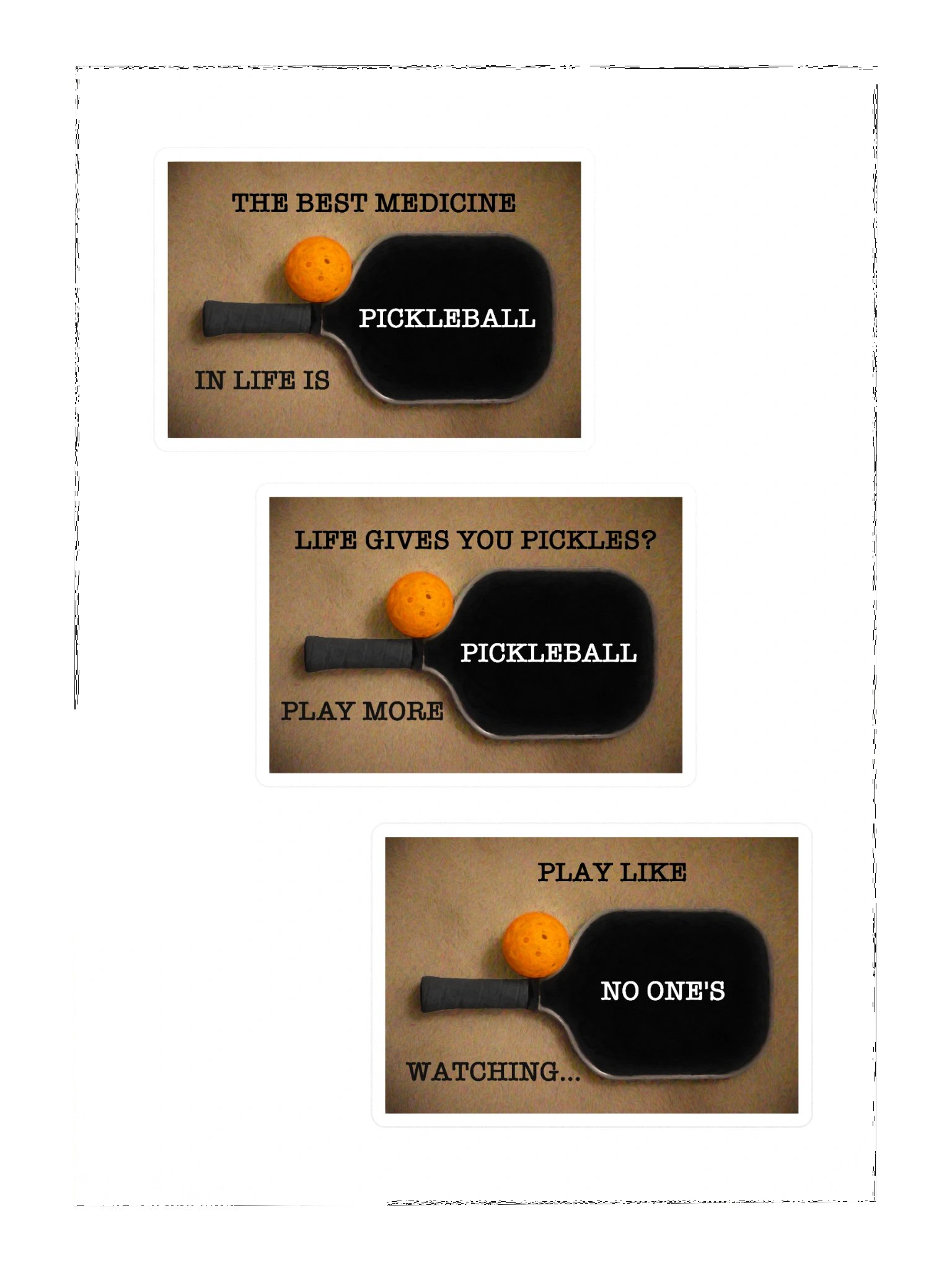 Pickleball Sticker Sheet product image (3)