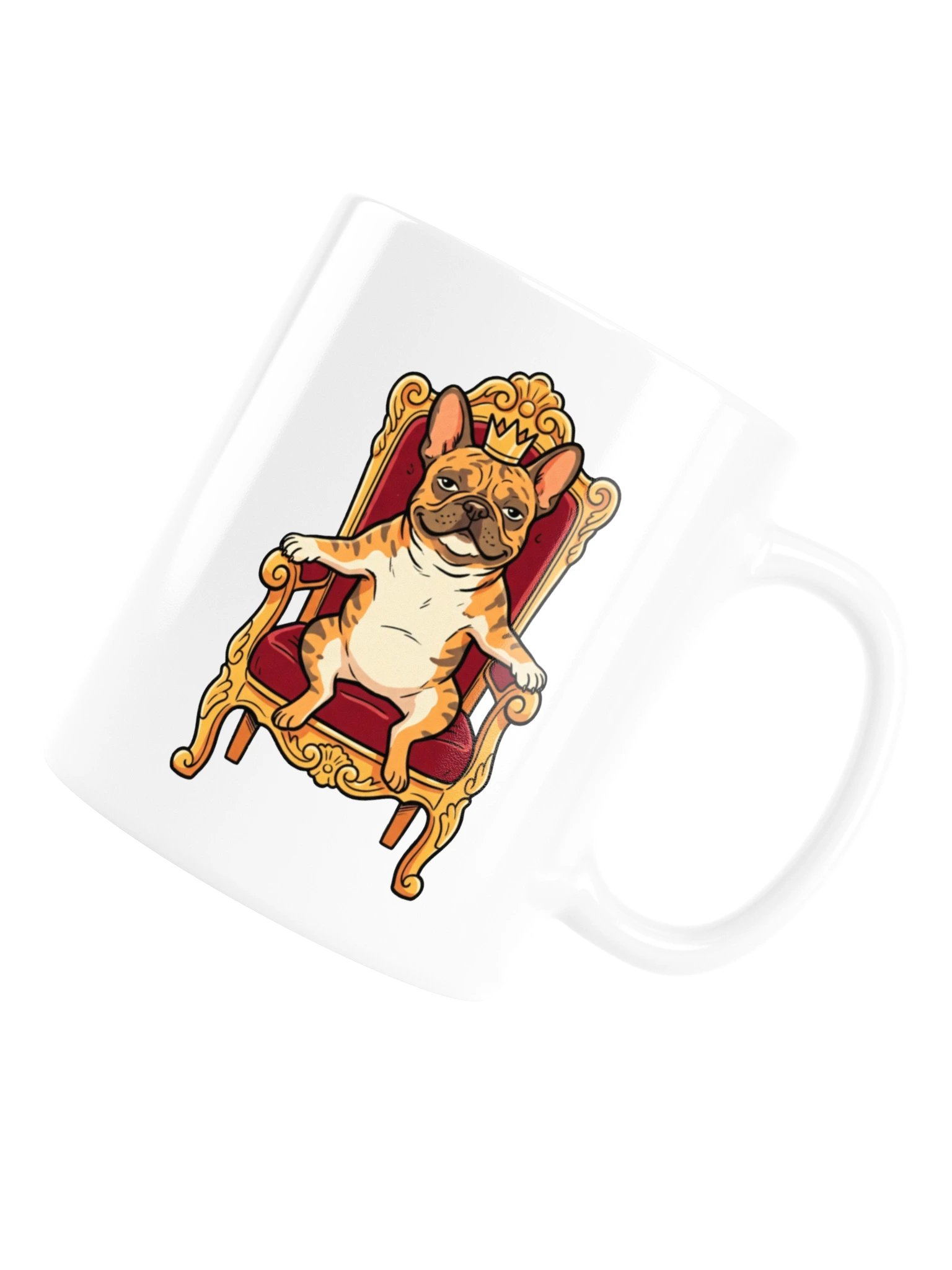 French Bulldog on the Throne Mug product image (6)