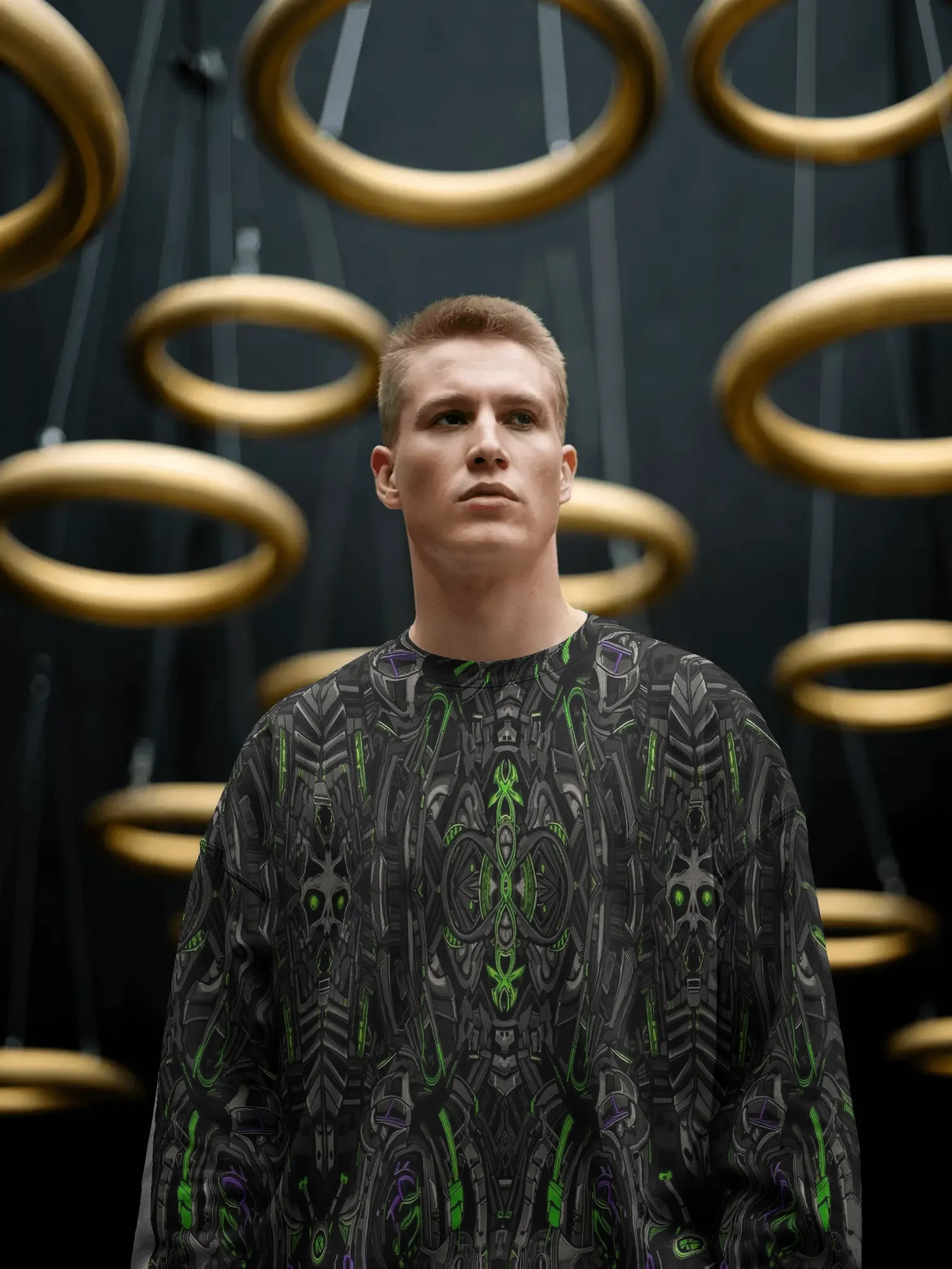 Neon Machinery – Unisex AOP Sweatshirt product image (3)