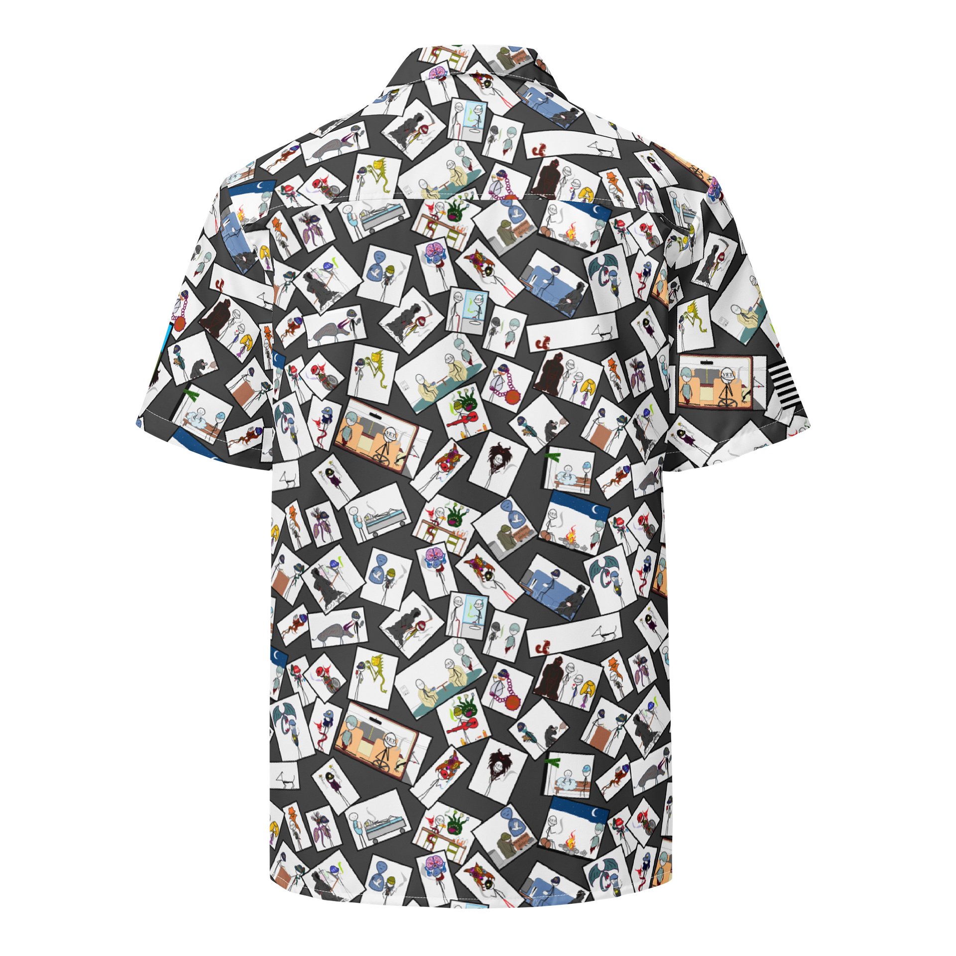 Sticks & Demons Hawaiian Shirt Grey product image (2)