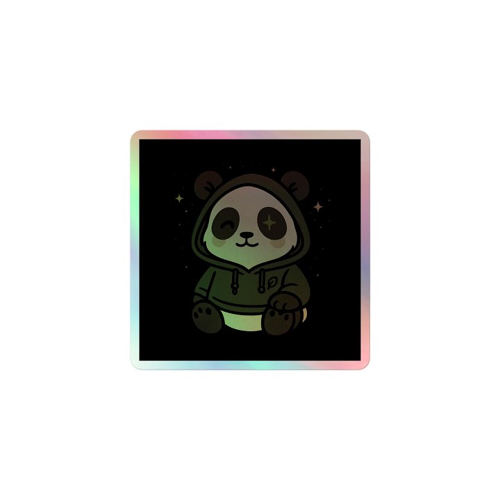 Panda Holographic Sticker Sheet product image (1)