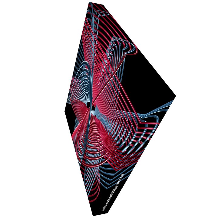 Oscilloscopic Dance #3 - Lissajous Figures Code Art Canvas Print product image (2)