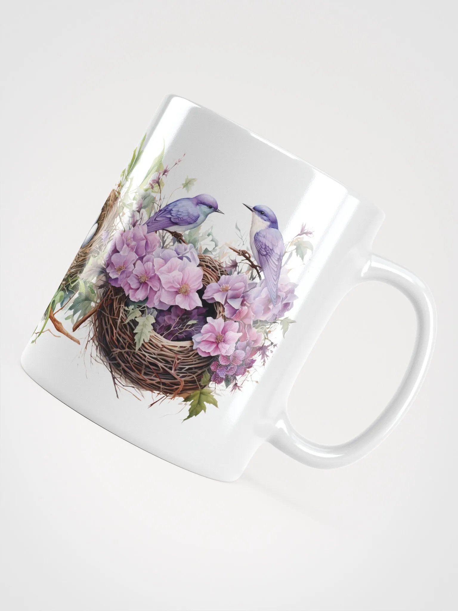 Nesting Birds Glossy Mug product image (4)