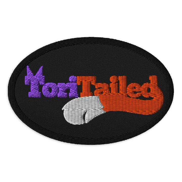 ToriTailed Text Logo - Embroidered Badge product image (1)