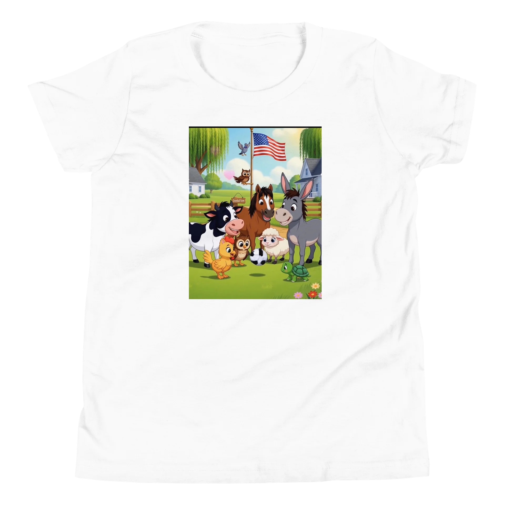 Farm Animals Play Soccer Youth Tee product image (4)